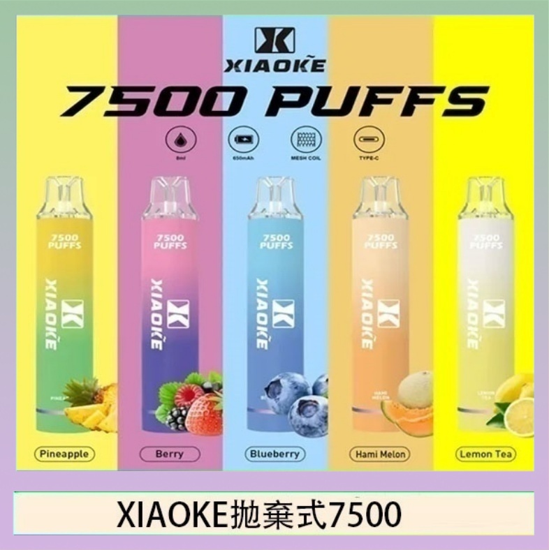 梟客XIAOKE一次性電子菸拋棄式7500口